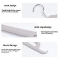 Anti-Slip Pants Hanger with Textured Surface, Secure Garment Storage for Trousers & Skirts, Space-Saving Closet Organizer