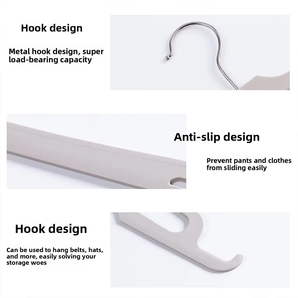 Anti-Slip Pants Hanger with Textured Surface, Secure Garment Storage for Trousers & Skirts, Space-Saving Closet Organizer