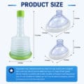 Choking Rescue Device set –Manual Plunger Suction System for Adults and Children sizer