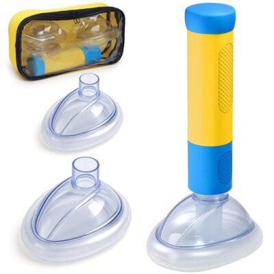 Choking Rescue Device portable anti choking suction device with carrying case and multiple mask sizes for adults children and infants