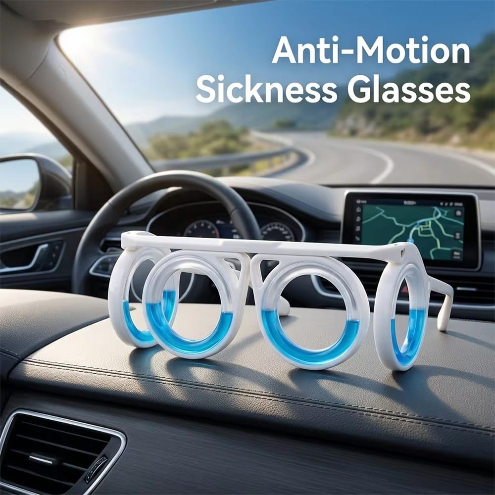 The flexible TPE material frame helps alleviate motion sickness.