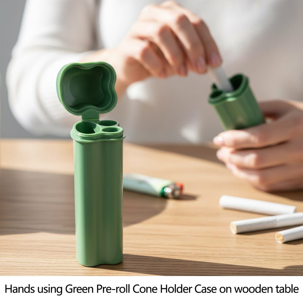 Compact pocket-sized cigarette case for outdoor and travel use
