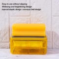 Soap Saver Box with Non Slip Design and Built In Foaming Surface