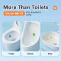Fragrance gel toilet cleaner for toilet bowl, urinal and sink, long-lasting floral freshener gel that cleans, deodorizes and keeps bathrooms smelling fresh