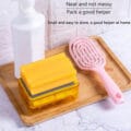 Self Draining Soap Holder with Lid Keeps Bathroom Counter Clean and Organized