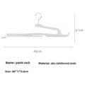 Slim Design Plastic Pants Hanger with Sturdy Metal Hook, Anti-Slip Surface for Secure Garment Storage, Customizable Closet Organizer for Home & Retail