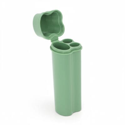 Portable cigarette case with lighter holder and waterproof design