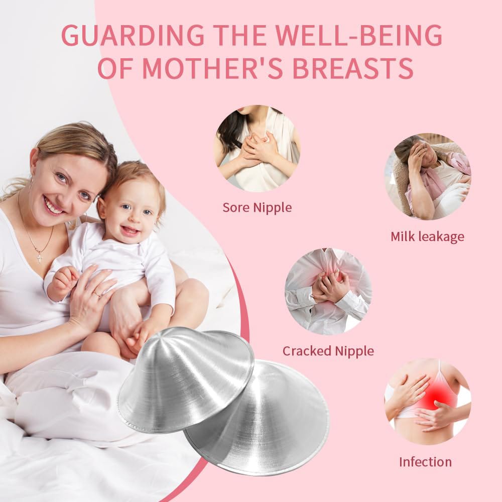OEM custom silver nursing cups wholesale from DAQIDA factory