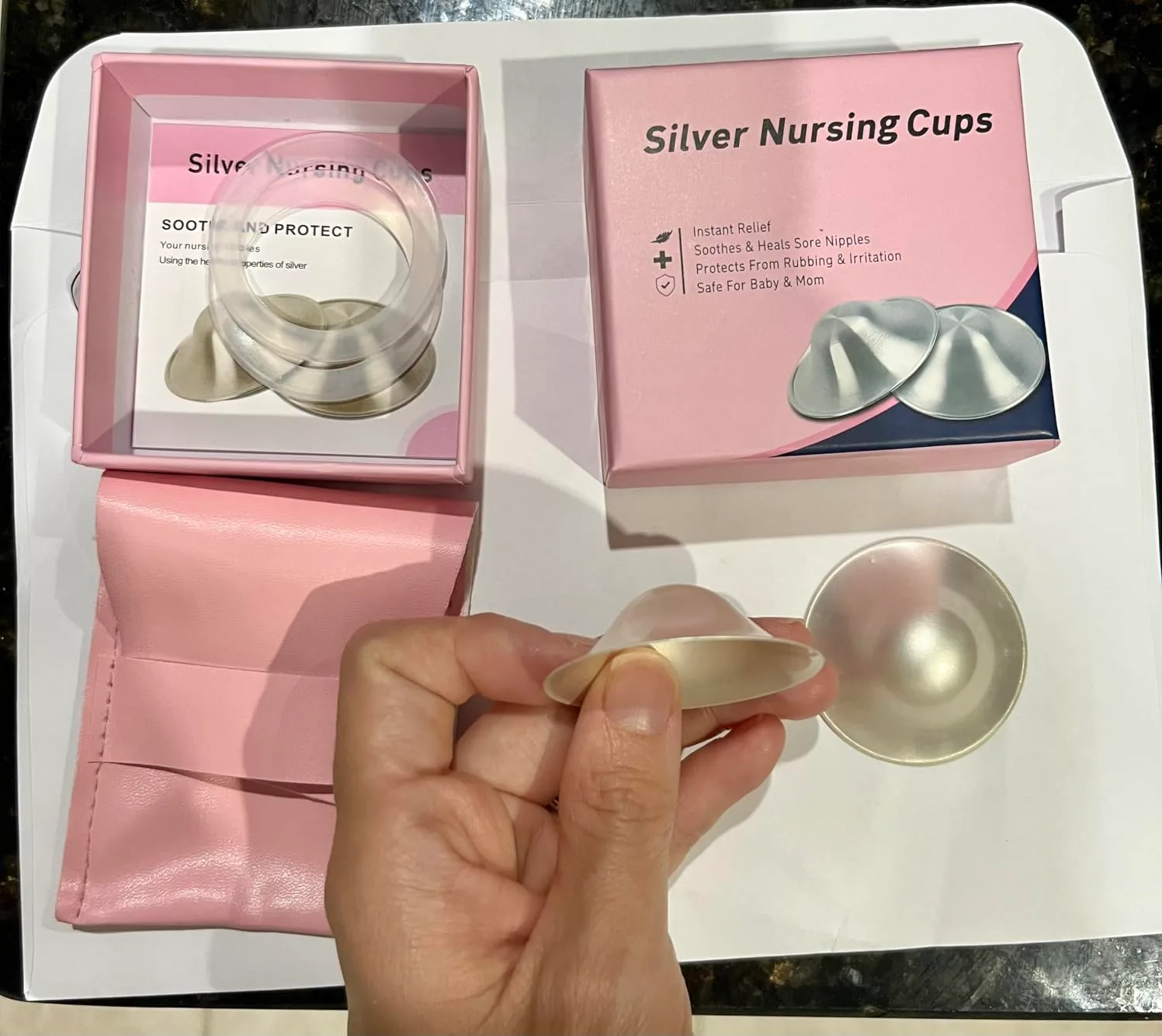 Silver Nursing Cups photo 2