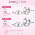 Silver Nursing Cups size