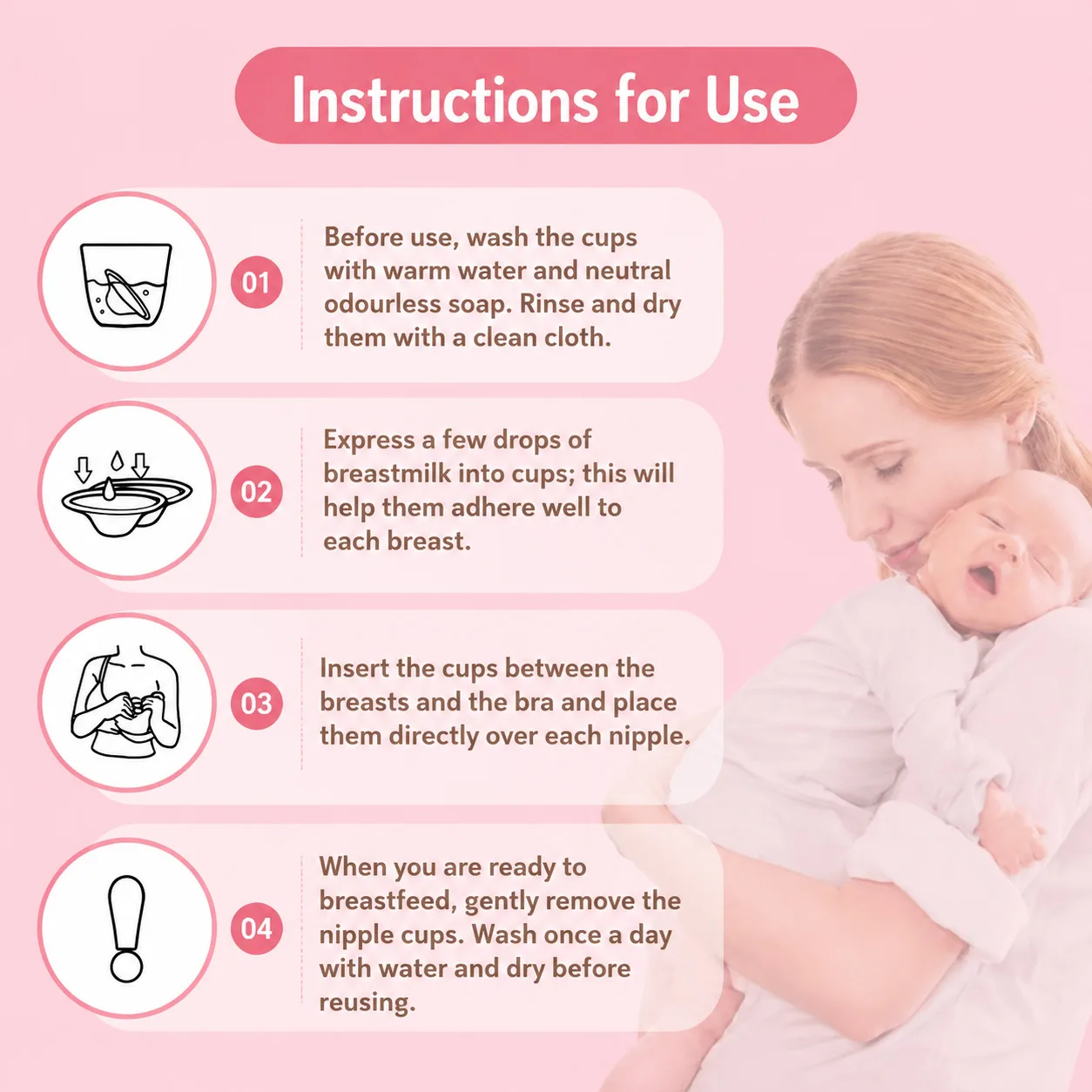 Silver Nursing Cups use