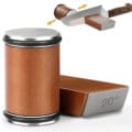 Professional rolling knife sharpener set with magnetic angle base and diamond rolling disc