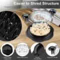 Manual Chicken Shredder Tool Twist - Durable Polymer Meat Shredder by DAQIDA