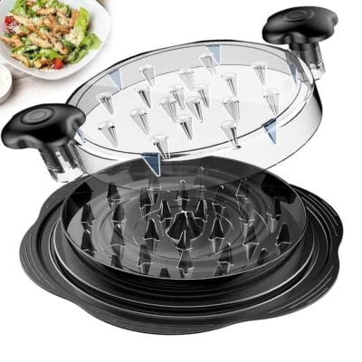 Manual Chicken Shredder Tool Twist - Durable Polymer Meat Shredder by DAQIDA