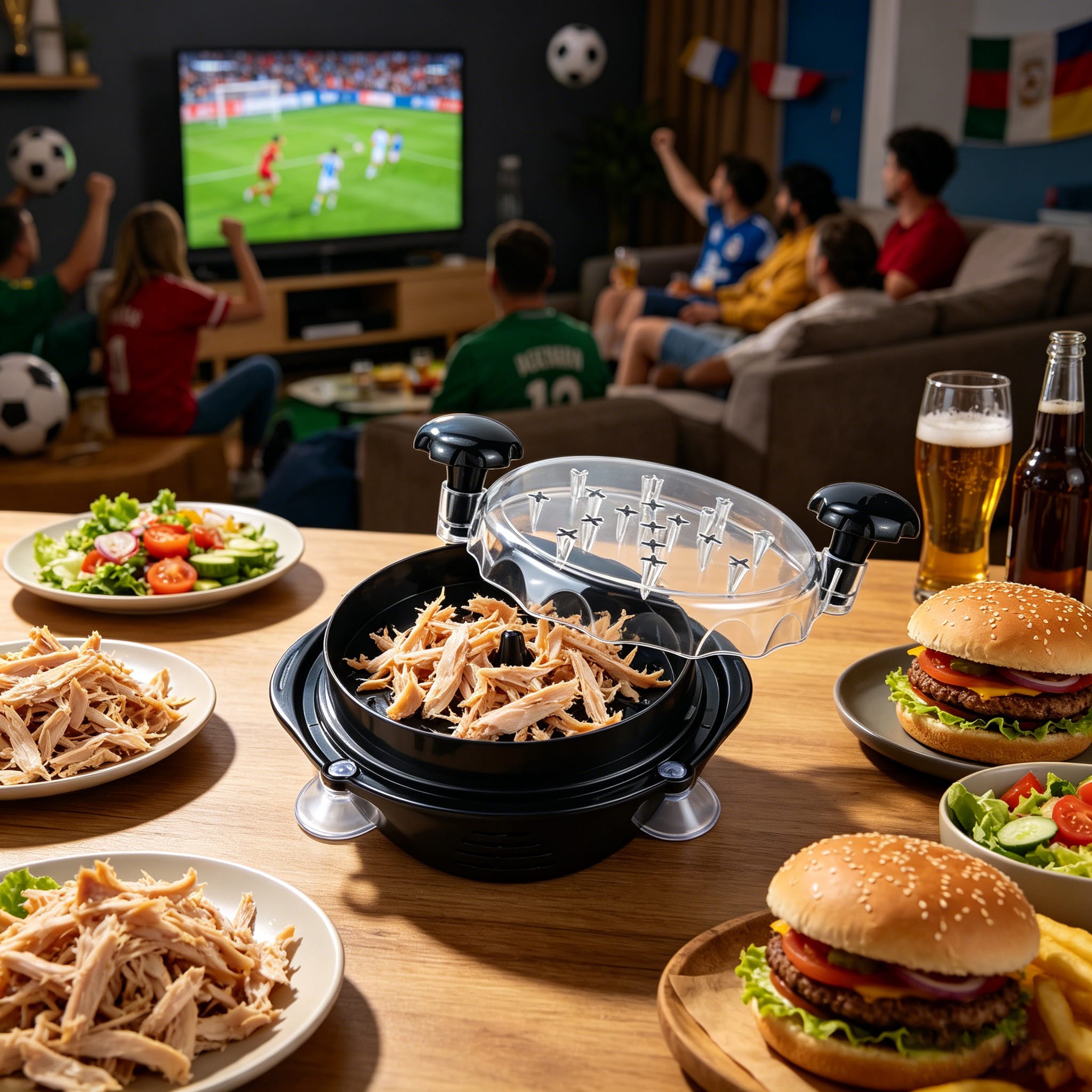 ⚽Game Day MVP: The Ultimate Chicken Shredder That Makes Your World Viewing Party Unforgettable
