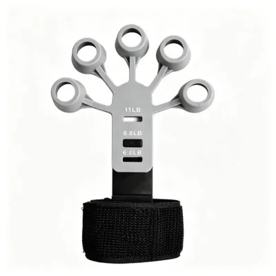 Silicone finger strengthener and hand grip exerciser for strength training