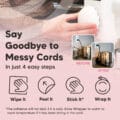Cord Wrapper Cord Organizer Cord Hider photo 3
