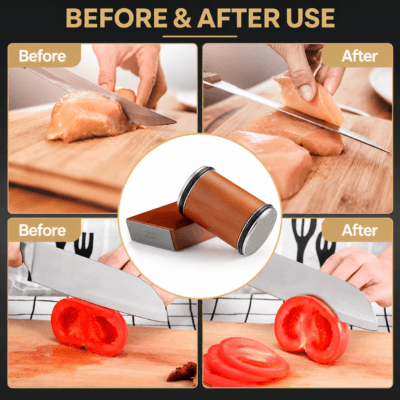 Rolling Knife Sharpener (Stainless Steel Ends) 02
