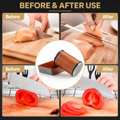 Rolling Knife Sharpener (Stainless Steel Ends) 02