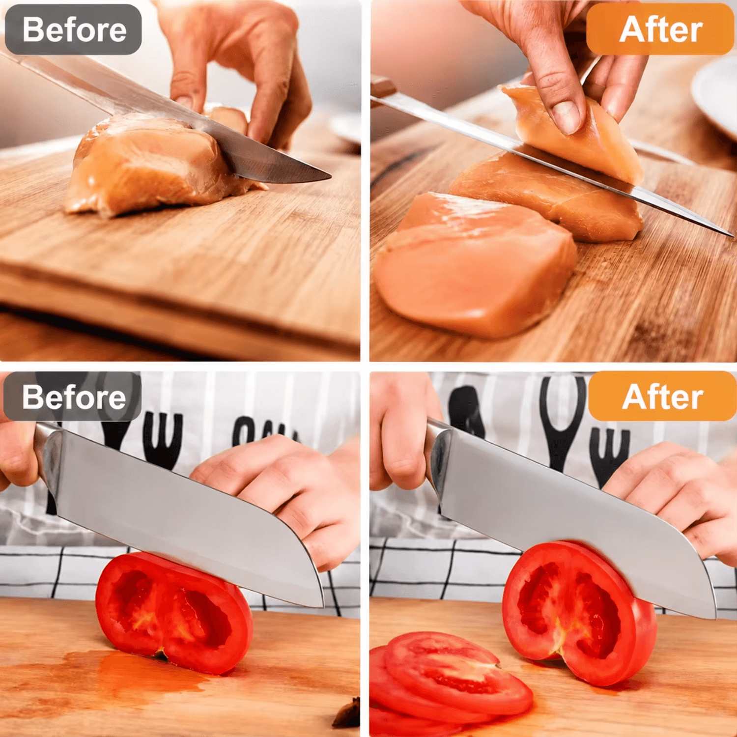 Rolling Knife Sharpener Kit,with Diamond and Solid Wood of Chef Blade,Knives Sh 14