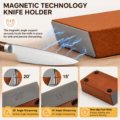Rolling Knife Sharpener Kit,with Diamond and Solid Wood of Chef Blade,Knives Sh 03